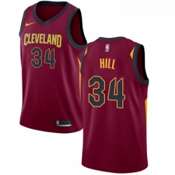 Youth Nike Cleveland Cavaliers 34 Tyrone Hill Swingman Maroon Road NBA Jersey Icon Edition