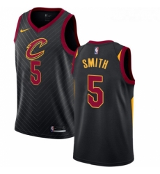 Youth Nike Cleveland Cavaliers 5 JR Smith Swingman Black Alternate NBA Jersey Statement Edition