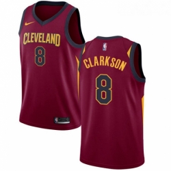 Youth Nike Cleveland Cavaliers 8 Jordan Clarkson Swingman Maroon NBA Jersey Icon Edition 