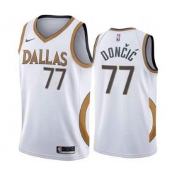 Men Dallas Mavericks 77 Luka Doncic 2020 2021 City Edition NBA Stitched Jersey