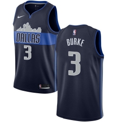 Men Nike Dallas Mavericks 3 Trey Burke Navy NBA Swingman Statement Edition Jersey
