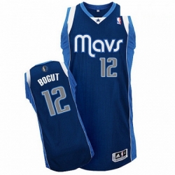 Mens Adidas Dallas Mavericks 12 Andrew Bogut Navy Blue Alternate NBA Jersey 