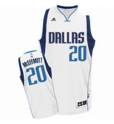 Mens Adidas Dallas Mavericks 20 Doug McDermott Swingman White Home NBA Jersey 