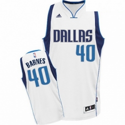 Mens Adidas Dallas Mavericks 40 Harrison Barnes Swingman White Home NBA Jersey