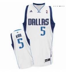 Mens Adidas Dallas Mavericks 5 Jason Kidd Swingman White Home NBA Jersey