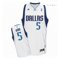 Mens Adidas Dallas Mavericks 5 Jason Kidd Swingman White Home NBA Jersey