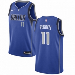 Mens Nike Dallas Mavericks 11 Yogi Ferrell Swingman Royal Blue Road NBA Jersey Icon Edition 