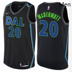 Mens Nike Dallas Mavericks 20 Doug McDermott Authentic Black NBA Jersey City Edition 