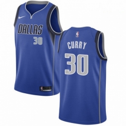 Mens Nike Dallas Mavericks 30 Seth Curry Swingman Royal Blue Road NBA Jersey Icon Edition 
