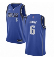 Mens Nike Dallas Mavericks 6 DeAndre Jordan Swingman Royal Blue NBA Jersey Icon Edition 