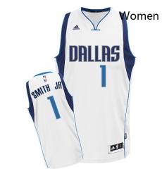Womens Adidas Dallas Mavericks 1 Dennis Smith Jr Swingman White Home NBA Jersey