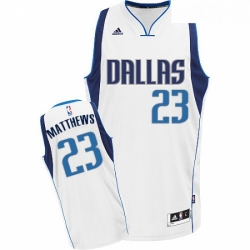 Womens Adidas Dallas Mavericks 23 Wesley Matthews Swingman White Home NBA Jersey