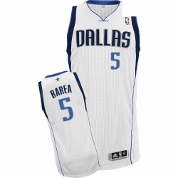 Womens Adidas Dallas Mavericks 5 Jose Juan Barea Authentic White Home NBA Jersey