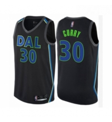 Womens Dallas Mavericks 30 Seth Curry Swingman Black Basketball Jersey City Edition 