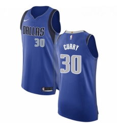 Womens Nike Dallas Mavericks 30 Seth Curry Authentic Royal Blue Road NBA Jersey Icon Edition 