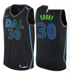 Womens Nike Dallas Mavericks 30 Seth Curry Swingman Black NBA Jersey City Edition 