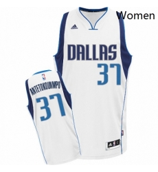 Womens Nike Dallas Mavericks 37 Kostas Antetokounmpo Swingman White Home NBA Jersey Association Edition 