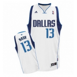 Youth Adidas Dallas Mavericks 13 Steve Nash Swingman White Home NBA Jersey