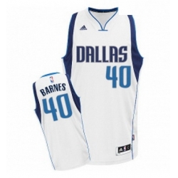 Youth Adidas Dallas Mavericks 40 Harrison Barnes Swingman White Home NBA Jersey