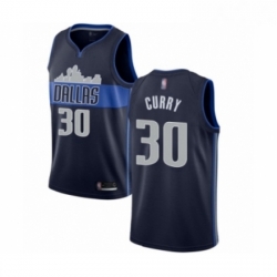 Youth Dallas Mavericks 30 Seth Curry Swingman Navy Blue Basketball Jersey Statement Edition 