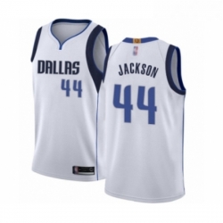 Youth Dallas Mavericks 44 Justin Jackson Swingman White Basketball Jersey Association Edition 