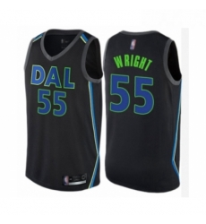 Youth Dallas Mavericks 55 Delon Wright Swingman Black Basketball Jersey City Edition 