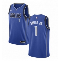 Youth Nike Dallas Mavericks 1 Dennis Smith Jr Swingman Royal Blue Road NBA Jersey Icon Edition