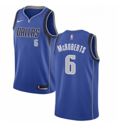 Youth Nike Dallas Mavericks 6 Josh McRoberts Swingman Royal Blue Road NBA Jersey Icon Edition 
