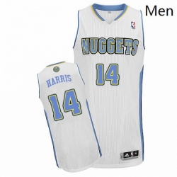Mens Adidas Denver Nuggets 14 Gary Harris Authentic White Home NBA Jersey