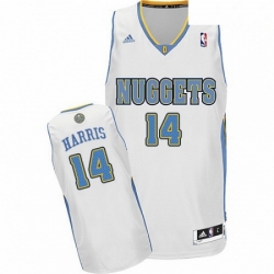 Mens Adidas Denver Nuggets 14 Gary Harris Swingman White Home NBA Jersey