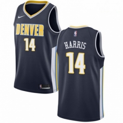 Mens Nike Denver Nuggets 14 Gary Harris Authentic Navy Blue Road NBA Jersey Icon Edition