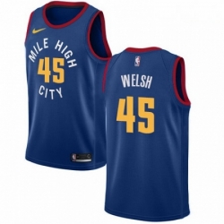 Mens Nike Denver Nuggets 45 Thomas Welsh Swingman Light Blue NBA Jersey Statement Edition 