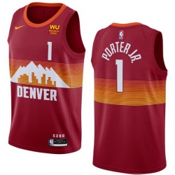 Nike Synthetic Michael Porter Jr. Denver Nuggets Icon Red Swingman Jersey