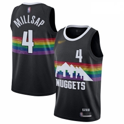 Nuggets 4 Paul Millsap Black Basketball Swingman City Edition 2019 20 Jersey