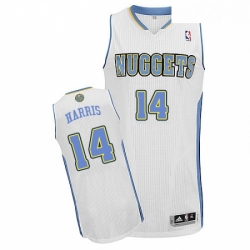Womens Adidas Denver Nuggets 14 Gary Harris Authentic White Home NBA Jersey