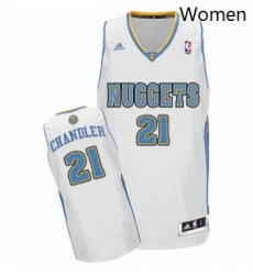 Womens Adidas Denver Nuggets 21 Wilson Chandler Swingman White Home NBA Jersey
