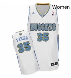 Womens Adidas Denver Nuggets 35 Kenneth Faried Swingman White Home NBA Jersey