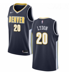 Womens Nike Denver Nuggets 20 Tyler Lydon Authentic Navy Blue Road NBA Jersey Icon Edition 
