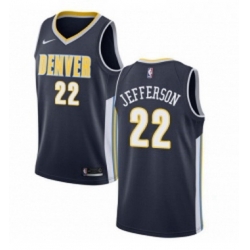 Womens Nike Denver Nuggets 22 Richard Jefferson Authentic Navy Blue Road NBA Jersey Icon Edition 