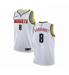 Womens Nike Denver Nuggets 8 Jarred Vanderbilt Swingman White NBA Jersey Association Editio