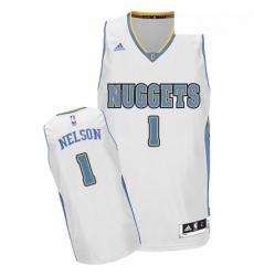 Youth Adidas Denver Nuggets 1 Jameer Nelson Swingman White Home NBA Jersey 