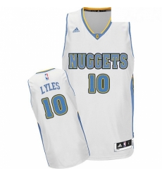 Youth Adidas Denver Nuggets 10 Trey Lyles Swingman White Home NBA Jersey 