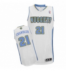 Youth Adidas Denver Nuggets 21 Wilson Chandler Authentic White Home NBA Jersey