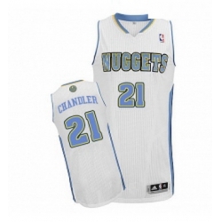 Youth Adidas Denver Nuggets 21 Wilson Chandler Authentic White Home NBA Jersey