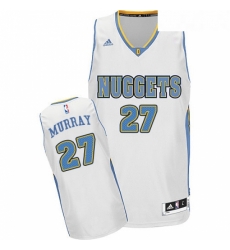 Youth Adidas Denver Nuggets 27 Jamal Murray Swingman White Home NBA Jersey