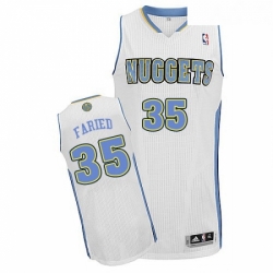Youth Adidas Denver Nuggets 35 Kenneth Faried Authentic White Home NBA Jersey