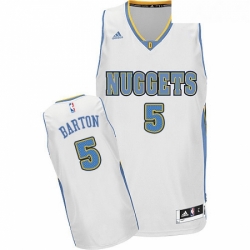 Youth Adidas Denver Nuggets 5 Will Barton Swingman White Home NBA Jersey