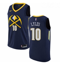 Youth Nike Denver Nuggets 10 Trey Lyles Swingman Navy Blue NBA Jersey City Edition 
