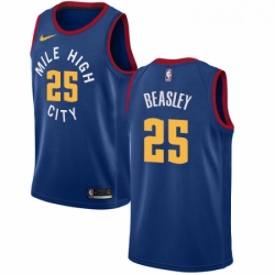 Youth Nike Denver Nuggets 25 Malik Beasley Swingman Light Blue Alternate NBA Jersey Statement Edition