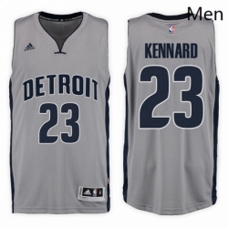 Detroit Pistons 23 Luke Kennard Alternate Gray New Swingman Stitched NBA Jersey 